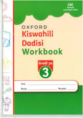 Kiswahili Dadisi Gredi 3 Workbook